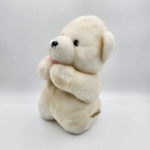 Goffa International Corp Praying Kneeling Teddy Bear‎ Cream Gold Feet Plush Toy